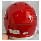 Christian Okoye Autographed Kansas City Chiefs Relica Football Helmet with Beckett COA