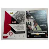 Julio Jones and DK Metcalf 2 Numbered Card Lot /99 and /150 Football