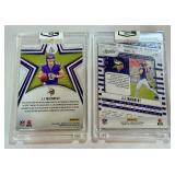 JJ McCarthy 2 Card RC Rookie Minnesota Vikings Football Lot