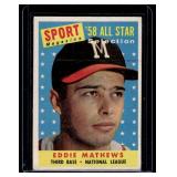 Eddie Mathews 1958 Topps #480 Vintage Baseball Card