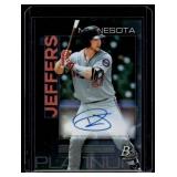 Ryan Jeffers Auto 2020 Bowman Platinum #TOP-56 Minnesota Twins Baseball Card