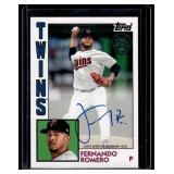Fernando Romero Auto 2019 Topps #84A-FR Minnesota Twins Baseball Card