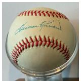 Harmon Killebrew Autographed Rawlings OALB Brown Baseball w/ 1972 Topps Card