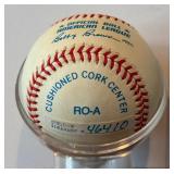 Harmon Killebrew Autographed Rawlings OALB Brown Baseball w/ 1972 Topps Card