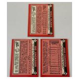 1986 Topps Traded 3 Card Rookie Lot - Bo Jackson, Jose Canseco, Will Clark