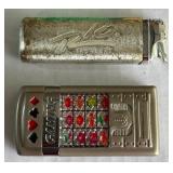 (3) Vintage Casino Themed Pocket Lighters Including Rio Las Vegas