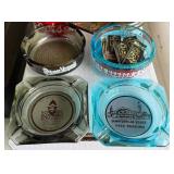 (9) Vintage Casino and Venue Ashtrays - Las Vegas - El Dorado, Flamingo, Charlie