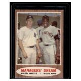 Mickey Mantle / Willie Mays BEAUTIFUL! 1962 Topps Managers