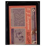 OJ Simpson RC 1970 Topps #80 Rookie Vintage Football Card