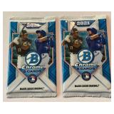 2021 Bowman Chrome Baseball Cards - 2 Packs (#1)