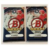 2025 Bowma Draft Baseball Cards - 2 Packs (#1)