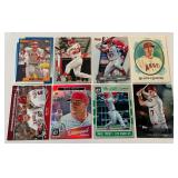 Mike Trout 8-Card Baseball Lot Including Chrome, Inserts, and More!
