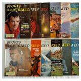 (12) 1960 Vintage Sports Illustrated Magazines April-August Issues
