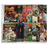 (15) 1972 Vintage Sports Illustrated Magazines January-April Issues