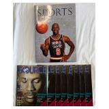 Michael Jordan "Sports" Book by Neil Leifer and (8) MJ Sam
