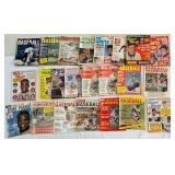 (23) Big Lot of Vintage Baseball Magazines 1960