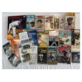 Large Lot of Vintage Baseball Books and More w/ Big Stars