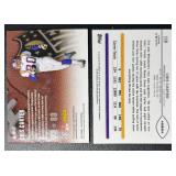 Cris Carter 2-Card Gold /50 & Jersey Swatch Minnesota Vikings Football Card Lot