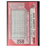 Ken Griffey Jr./Ken Griffey Sr. 1989 Bowman Rookie Baseball Card No. 259