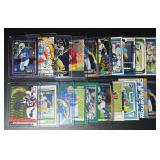 Los Angeles/San Diego Chargers 20-Card Parallel/Insert/Rookie Football Card Lot (comes with 2 toy cars!)