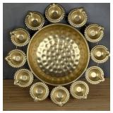 Decorative Bowl with Tea Light Holders $99.99 Retail - Brand New