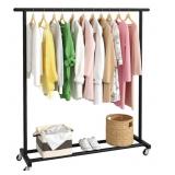 Metal Rolling Clothing Rack - Brand New
