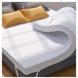 PERLECARE 3 Inch Gel Memory Foam Mattress Topper $89.98 Retail - Brand New