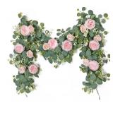 Artificial Rose Vine Flower Garland Set - Brand New