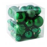 Shatterproof Christmas Ball Ornament Set - Brand New