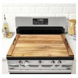 Acacia Wood Stove Cover $89.99 Retail - Brand New
