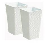 Tall Resin Planter Set $76.99 Retail - Brand New