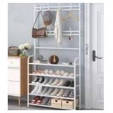 Hall Tree with 5-Tier Shoe Shelf and Coat Rack $59.99 Retail - Brand New