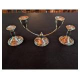 Amc Sterling Weighted 566 Candelabra With 2 Candlesticks (Lot of 3)