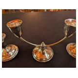 Amc Sterling Weighted 566 Candelabra With 2 Candlesticks (Lot of 3)