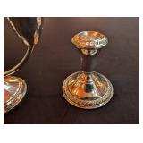 Amc Sterling Weighted 566 Candelabra With 2 Candlesticks (Lot of 3)