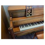 Story & Clark Upright Piano With Bench & Sheet Music