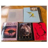 Mixed Lot of 5 Coffee Table Books & Decorative Tin