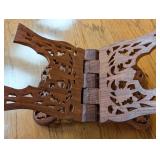 Carved Wooden Book Stand