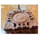 Carved Wooden Leaf Coasters