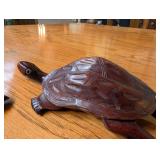 Carved Wood Sea Animal Figurines (Lot of 3)