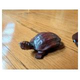 Carved Wood Sea Animal Figurines (Lot of 3)