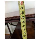 Decorative Dark Wood Two-Tier Side Table