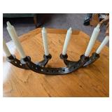 Six-Candle Metal Candelabra