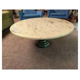 Round Pedestal Coffee Table 36in X 16in