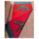 Southwest Style Woven Bear Rug or Wall Hanging