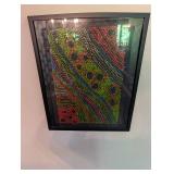 Framed Dot Painting Wall Art