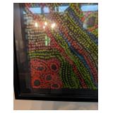 Framed Dot Painting Wall Art