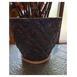 Large Potted Begonia Houseplant in Decorative Planter