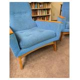 MCM Upholstered Lounge Chair Pair