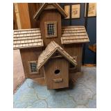 Wooden Multi-Chamber Birdhouse